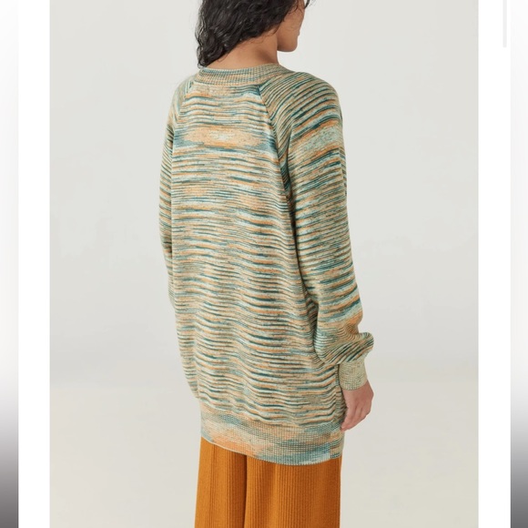 Misha and Puff Cotton Jersey Piper Cardigan in Peacock Space Dye - Picture 6 of 9